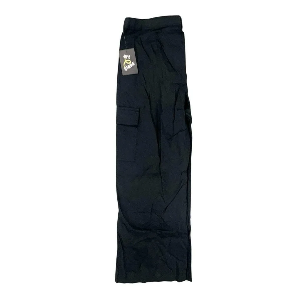 Art Class Girls Black Twill Cargo Pants Adjustable Waist XL Utility Trousers NEW